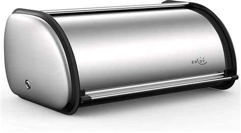 internet's best stainless steel bread box|brushed stainless steel bread bin.